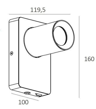 Artdelight Wandleuchte Megano 1 Licht matt gold