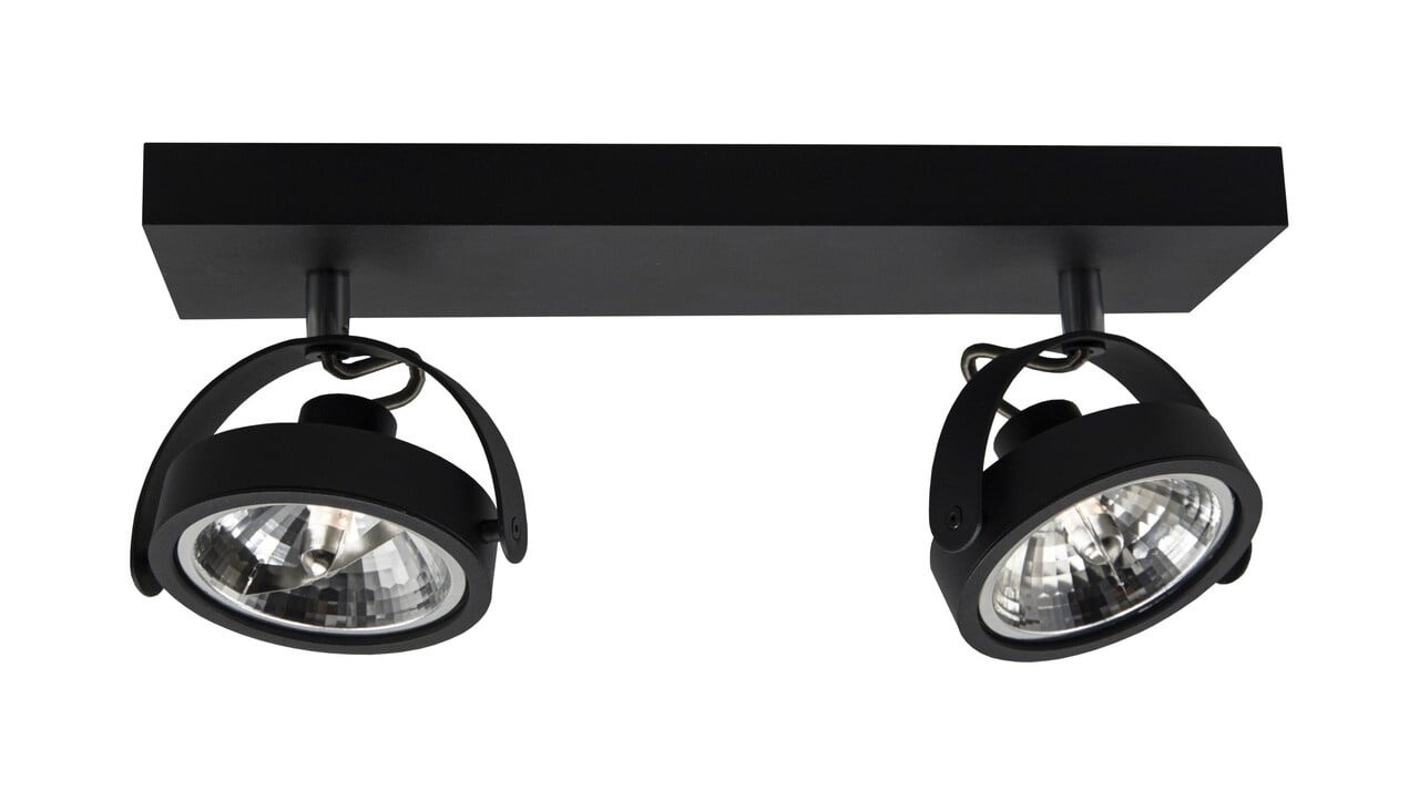 Artdelight Spot Wajer 2-Licht L 40 cm schwarz Artdelight Spot Wajer 2-Licht L 40 cm schwarz