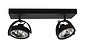 Spot Wajer 2-Licht L 40 cm schwarz Spot Wajer 2-Licht L 40 cm schwarz
