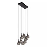 Lucide TEARS - Hängeleuchte - LED Dimb. - G4 - 8x1,5W 3000K - Schwarz Lucide TEARS - Hängeleuchte - LED Dimb. - G4 - 8x1,5W 3000K - Schwarz
