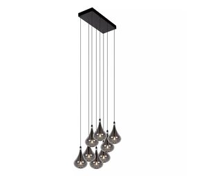 Lucide TEARS - Hängeleuchte - LED Dimb. - G4 - 8x1,5W 3000K - Schwarz Lucide TEARS - Hängeleuchte - LED Dimb. - G4 - 8x1,5W 3000K - Schwarz