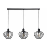 Freelight Hängeleuchte Arraffone 3-Licht L 140 cm Ø 30 cm schwarz Freelight Hängeleuchte Arraffone 3-Licht L 140 cm Ø 30 cm schwarz
