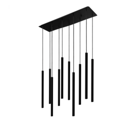 Nowodvorski Hängeleuchte Laser Black 10-flammig L 78 cm B 20 cm schwarz Nowodvorski Hängeleuchte Laser Black 10-flammig L 78 cm B 20 cm schwarz