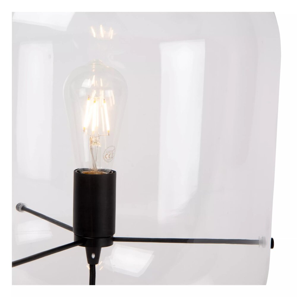Lucide VITRO - Tischleuchte - Ø 35 cm - 1xE27 - Transparent Lucide VITRO - Tischleuchte - Ø 35 cm - 1xE27 - Transparent