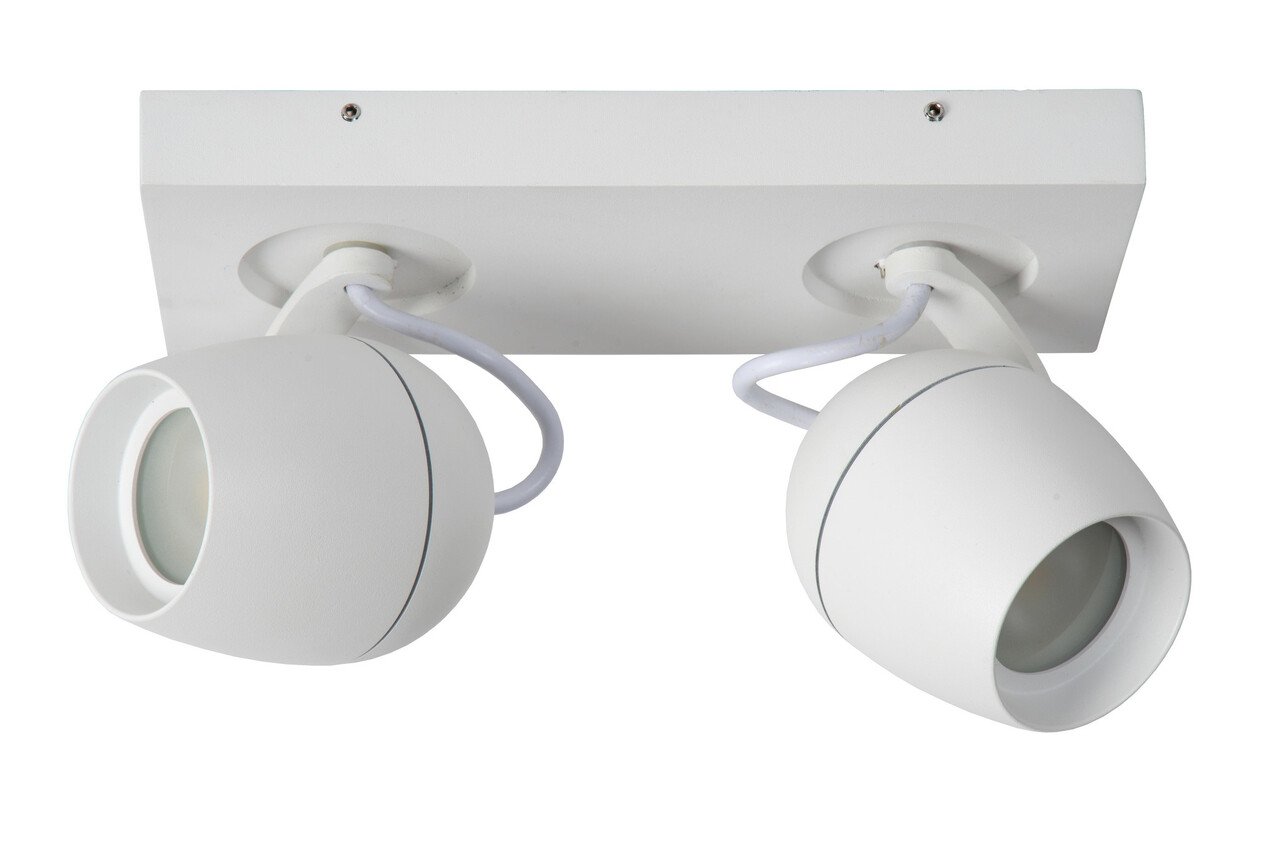Lucide PRESTON - Deckenstrahler Bad - 2xGU10 - IP44 - Weiß