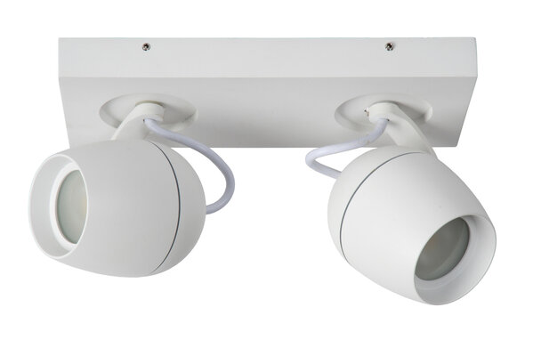 Lucide PRESTON - Deckenstrahler Bad - 2xGU10 - IP44 - Weiß