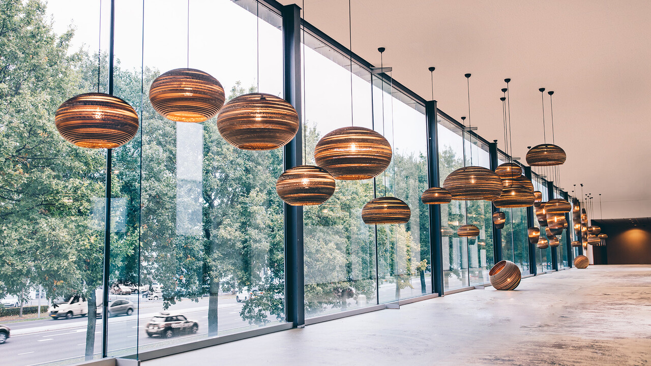 Think Paper Hängeleuchte Dandy 440 Ø 44 cm braun Think Paper Hängeleuchte Dandy 440 Ø 44 cm braun