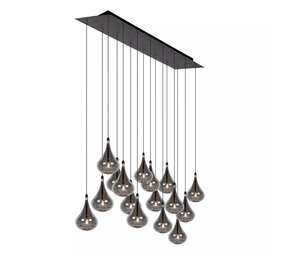 Lucide TEARS - Hängeleuchte - LED Dimb. - G4 - 16x1,5W 3000K - Schwarz Lucide TEARS - Hängeleuchte - LED Dimb. - G4 - 16x1,5W 3000K - Schwarz