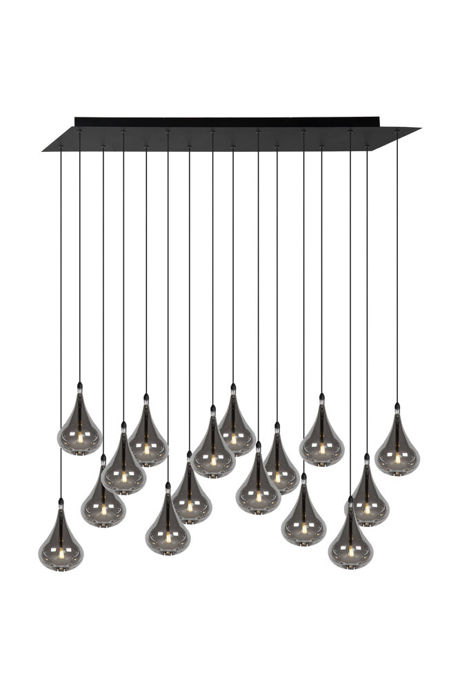 Lucide TEARS - Hängeleuchte - LED Dimb. - G4 - 16x1,5W 3000K - Schwarz Lucide TEARS - Hängeleuchte - LED Dimb. - G4 - 16x1,5W 3000K - Schwarz