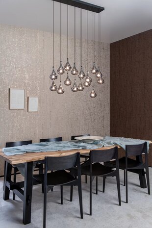 Lucide TEARS - Hängeleuchte - LED Dimb. - G4 - 16x1,5W 3000K - Schwarz Lucide TEARS - Hängeleuchte - LED Dimb. - G4 - 16x1,5W 3000K - Schwarz