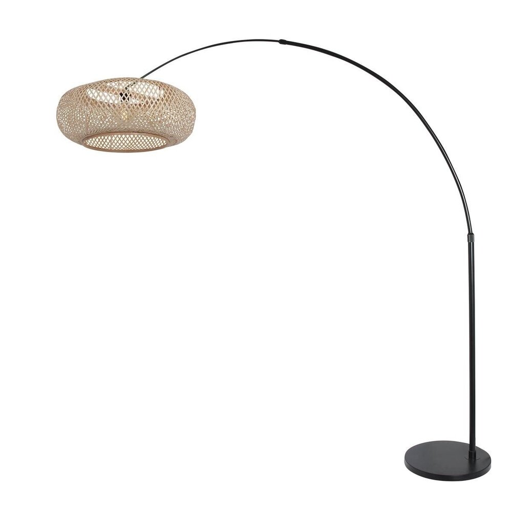 Steinhauer Stehleuchte Sparkled light bamboo beige schwarz Steinhauer Stehleuchte Sparkled light bamboo beige schwarz