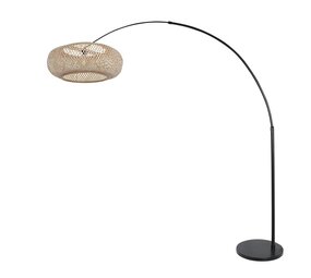 Steinhauer Stehleuchte Sparkled light bamboo beige schwarz Steinhauer Stehleuchte Sparkled light bamboo beige schwarz