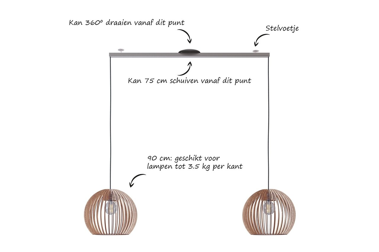 Lightswing Lightswing Twin L 90 cm Chrom matt Lightswing Lightswing Twin L 90 cm Chrom matt