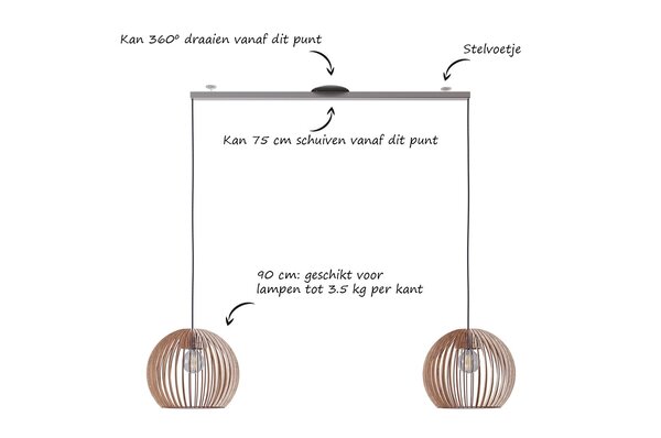Lightswing Lightswing Twin L 90 cm Chrom matt Lightswing Lightswing Twin L 90 cm Chrom matt