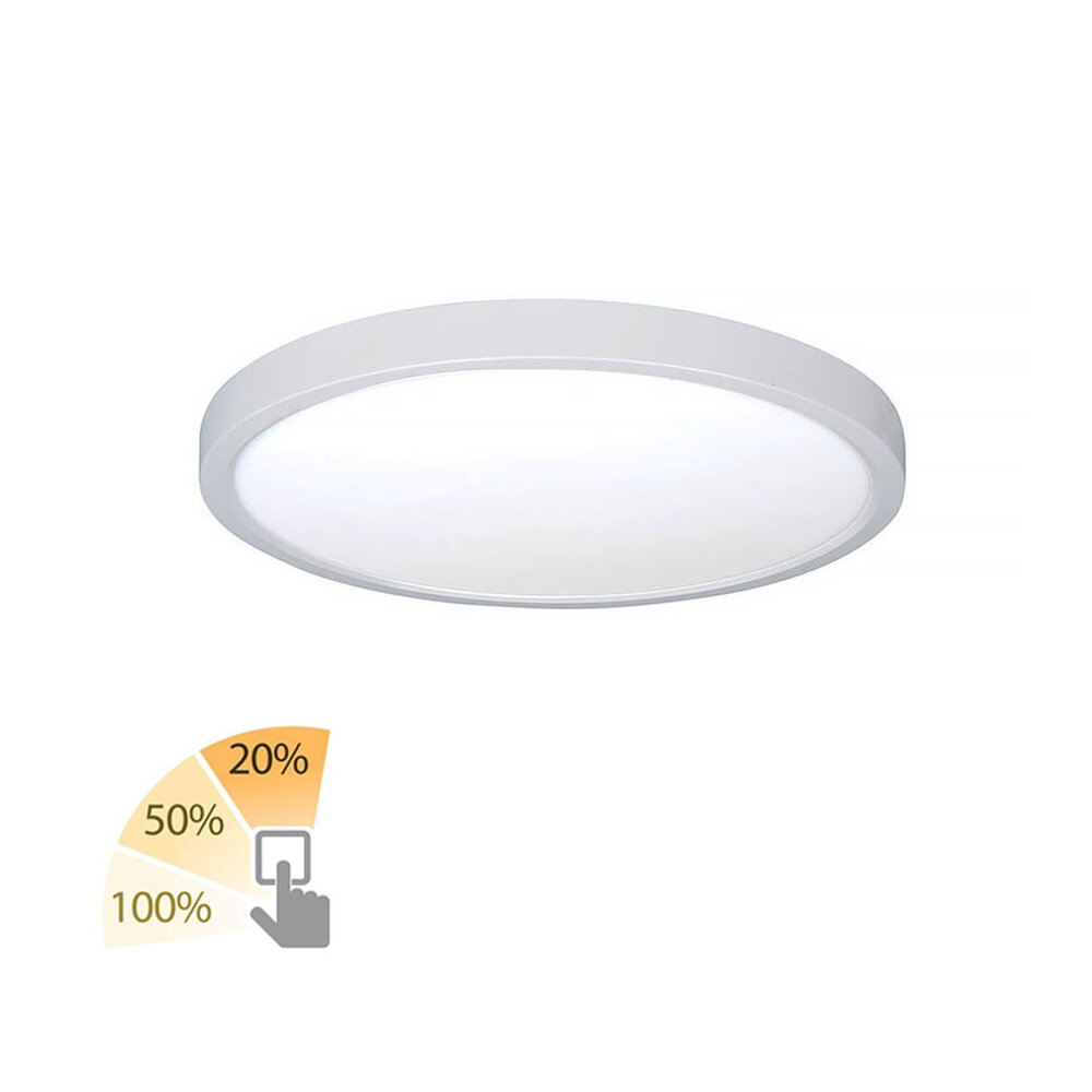 Highlight Deckenleuchte Piatto Ø 23,5 cm 3 Stufen DIM weiß Highlight Deckenleuchte Piatto Ø 23,5 cm 3 Stufen DIM weiß