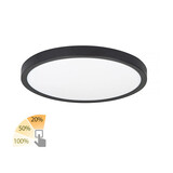 Highlight Deckenleuchte Piatto Ø 30,5 cm 3 Stufen DIM schwarz Highlight Deckenleuchte Piatto Ø 30,5 cm 3 Stufen DIM schwarz