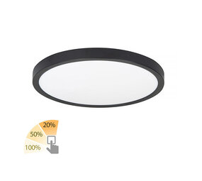 Highlight Deckenleuchte Piatto Ø 30,5 cm 3 Stufen DIM schwarz Highlight Deckenleuchte Piatto Ø 30,5 cm 3 Stufen DIM schwarz