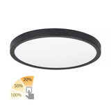 Highlight Deckenleuchte Piatto Ø 44,5 cm 3 Stufen DIM schwarz Highlight Deckenleuchte Piatto Ø 44,5 cm 3 Stufen DIM schwarz