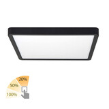 Highlight Deckenleuchte Piatto 30 x 30 cm 3 Stufen DIM schwarz Highlight Deckenleuchte Piatto 30 x 30 cm 3 Stufen DIM schwarz