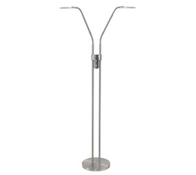 Highlight Rodeo 2-Licht Stehleuchte Chrom matt Highlight Rodeo 2-Licht Stehleuchte Chrom matt