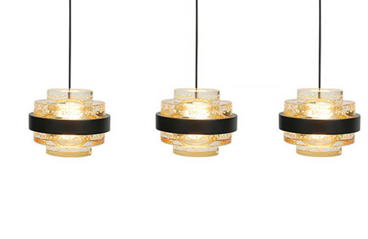 Highlight Pendelleuchte Dynasty 5-Licht L 105 cm champagner-schwarz Highlight Pendelleuchte Dynasty 5-Licht L 105 cm champagner-schwarz