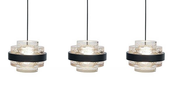 Highlight Pendelleuchte Dynasty 5-Licht L 105 cm klar-schwarz Highlight Pendelleuchte Dynasty 5-Licht L 105 cm klar-schwarz