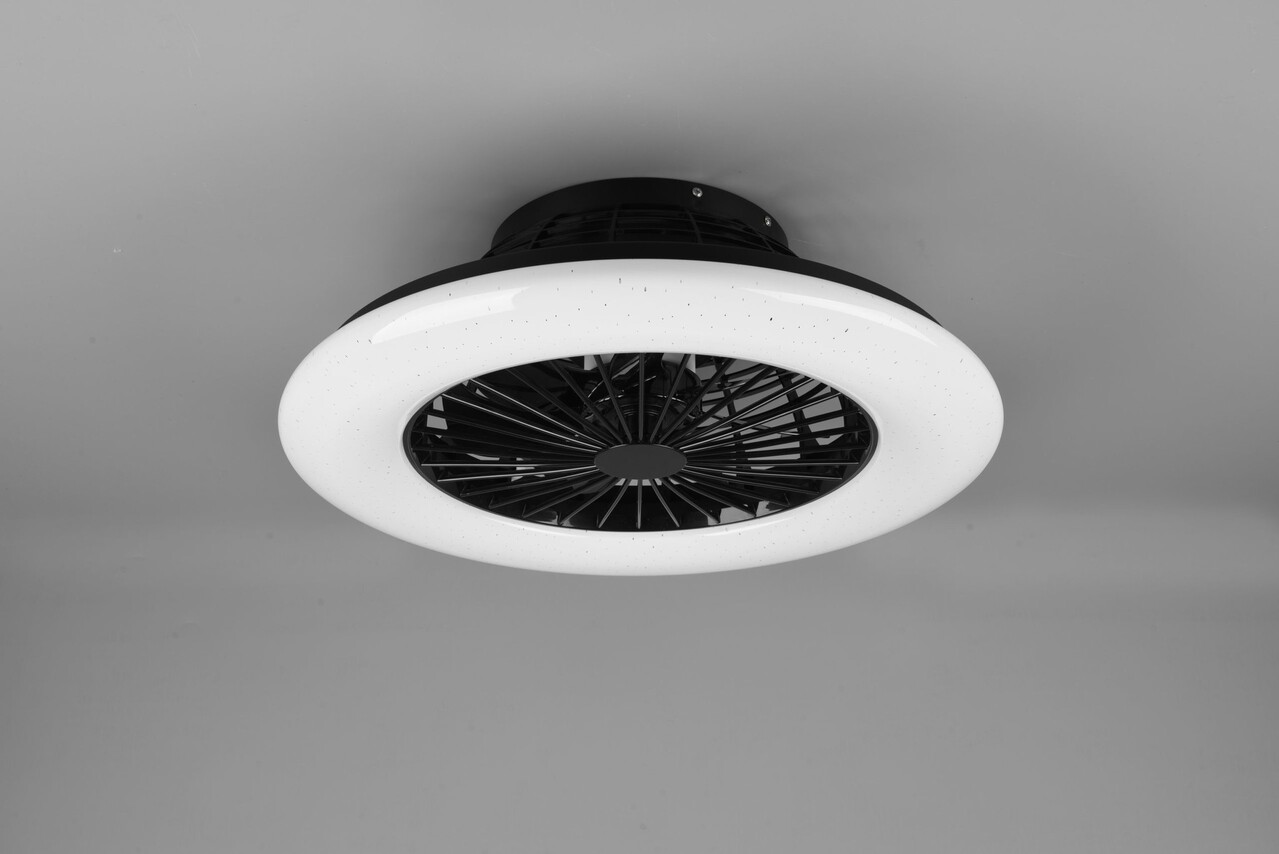 Trio Leuchten Deckenventilator Stralsund Ø 50 cm schwarz Trio Leuchten Deckenventilator Stralsund Ø 50 cm schwarz