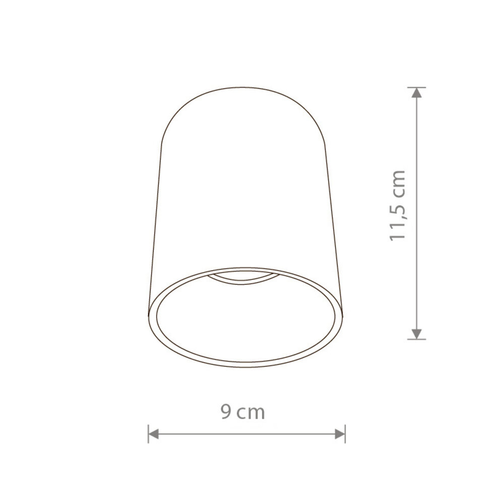 Nowodvorski Spot Eye Tone Ø 9 cm H 11,5 cm weiß - gold Nowodvorski Spot Eye Tone Ø 9 cm H 11,5 cm weiß - gold