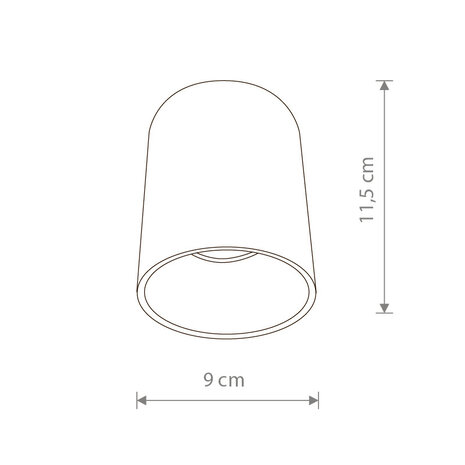 Nowodvorski Spot Eye Tone Ø 9 cm H 11,5 cm weiß - gold Nowodvorski Spot Eye Tone Ø 9 cm H 11,5 cm weiß - gold