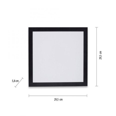 Paul Neuhaus Deckenleuchte Flat 30 x 30 cm schwarz Paul Neuhaus Deckenleuchte Flat 30 x 30 cm schwarz