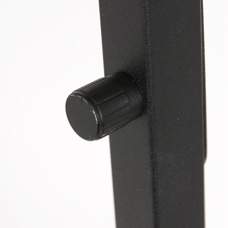 Steinhauer Stehleuchte Stang H 160 cm silberner Schirm - schwarz