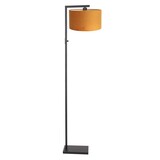 Steinhauer Stehleuchte Stang H 160 cm ockerfarbener Schirm - schwarz Steinhauer Stehleuchte Stang H 160 cm ockerfarbener Schirm - schwarz