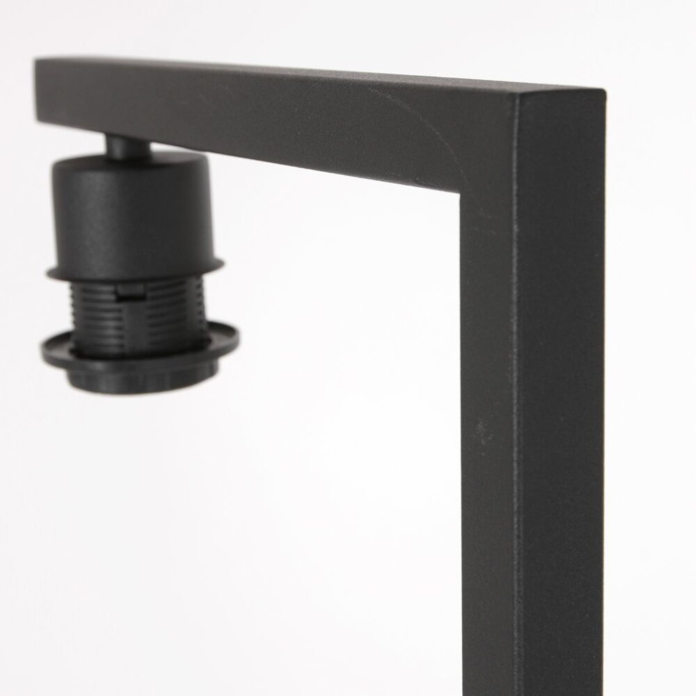 Steinhauer Stehleuchte Stang H 160 cm blau Schirm - schwarz