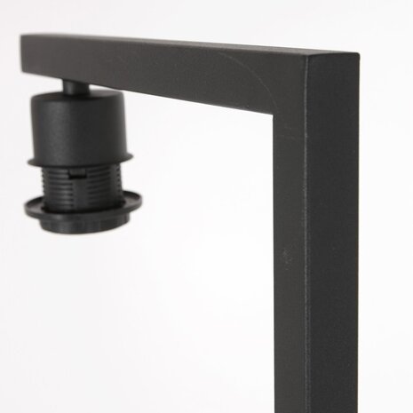 Steinhauer Stehleuchte Stang H 160 cm blau Schirm - schwarz
