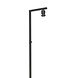 Steinhauer Stehleuchte Stang H 160 cm blau Schirm - schwarz