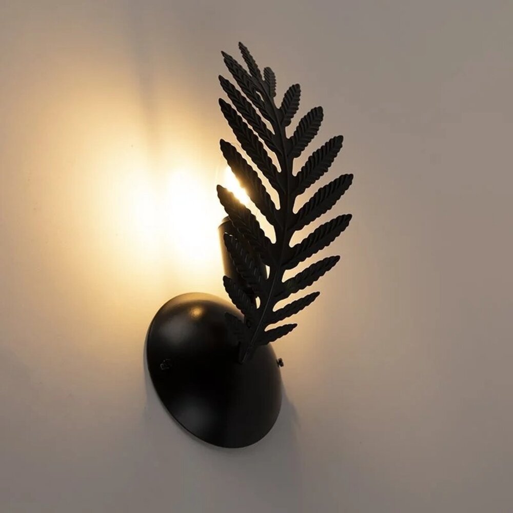 Ylumen Wandleuchte Palm 1 Blatt H 32 cm schwarz Ylumen Wandleuchte Palm 1 Blatt H 32 cm schwarz