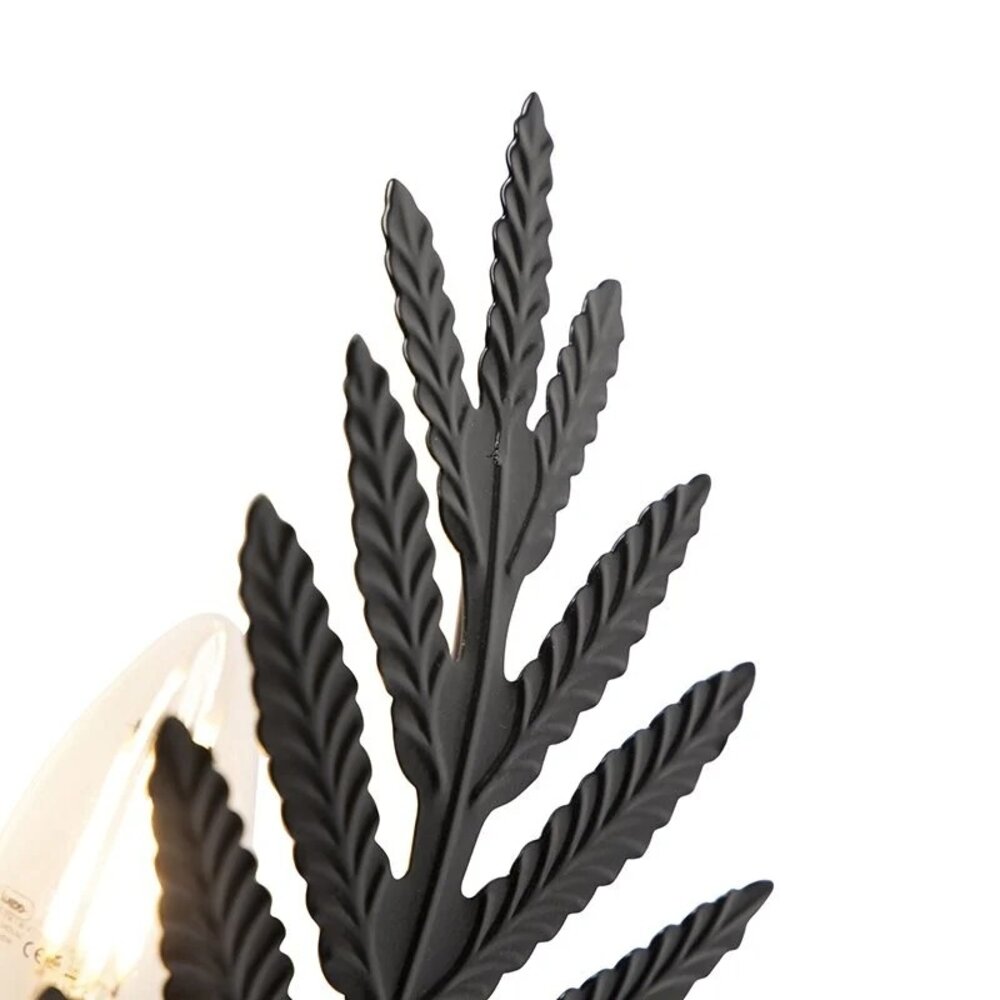 Ylumen Wandleuchte Palm 1 Blatt H 32 cm schwarz Ylumen Wandleuchte Palm 1 Blatt H 32 cm schwarz