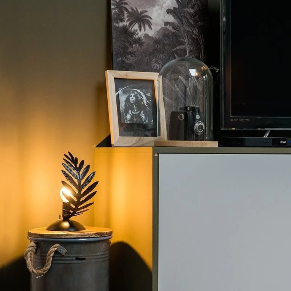 Ylumen Tischleuchte Palm 1 Blatt H 24 cm schwarz Ylumen Tischleuchte Palm 1 Blatt H 24 cm schwarz