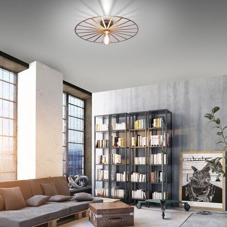 Paul Neuhaus Isabella Deckenleuchte Ø 50 cm matt-gold