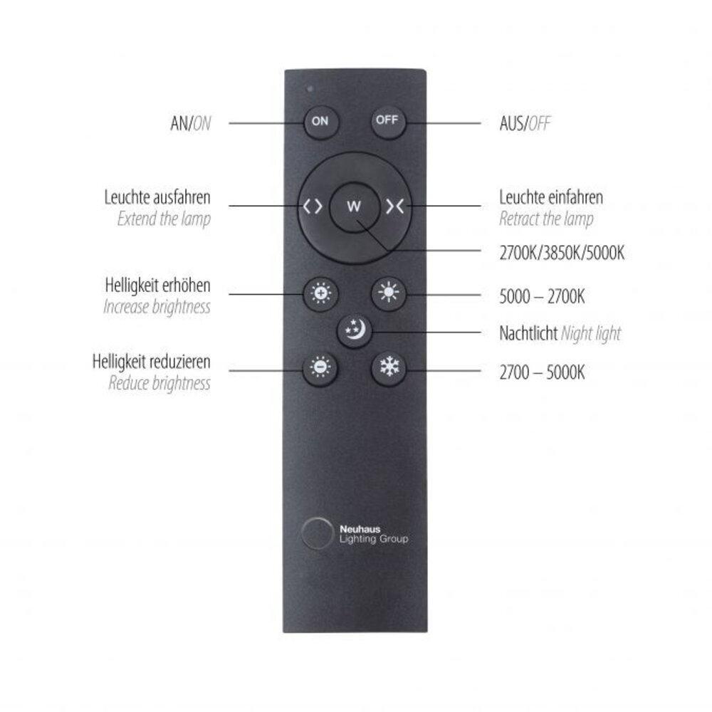 Neuhaus PURE Hängeleuchte e-Slide L 120-200 cm dunkelgrau Neuhaus PURE Hängeleuchte e-Slide L 120-200 cm dunkelgrau