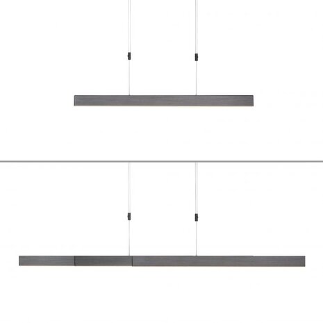 Neuhaus PURE Hängeleuchte e-Slide L 120-200 cm dunkelgrau Neuhaus PURE Hängeleuchte e-Slide L 120-200 cm dunkelgrau