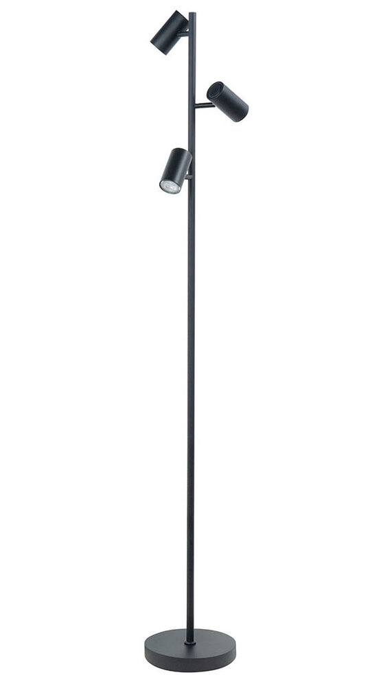 Highlight Stehleuchte Burgos 3-Licht H 160 cm schwarz