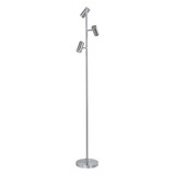 Highlight Stehleuchte Burgos 3-Licht H 160 cm Chrom matt Highlight Stehleuchte Burgos 3-Licht H 160 cm Chrom matt