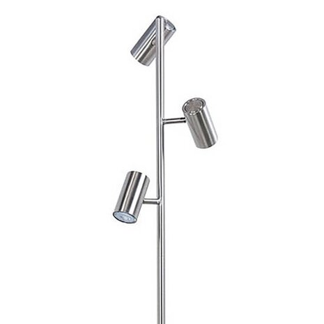 Highlight Stehleuchte Burgos 3-Licht H 160 cm Chrom matt Highlight Stehleuchte Burgos 3-Licht H 160 cm Chrom matt
