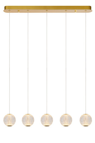 Lucide CINTRA - Hängeleuchte - LED Dimb. - 5x4,7W 2700K - Transparent Lucide CINTRA - Hängeleuchte - LED Dimb. - 5x4,7W 2700K - Transparent