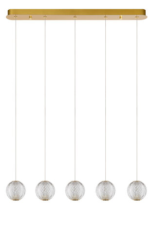 Lucide CINTRA - Hängeleuchte - LED Dimb. - 5x4,7W 2700K - Transparent Lucide CINTRA - Hängeleuchte - LED Dimb. - 5x4,7W 2700K - Transparent