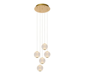 Lucide CINTRA - Hängeleuchte - Ø 32 cm - LED Dimb. - 5x4,7W 2700K - Transparent Lucide CINTRA - Hängeleuchte - Ø 32 cm - LED Dimb. - 5x4,7W 2700K - Transparent