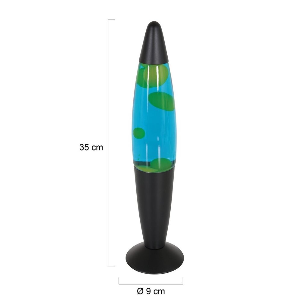 Mexlite Tischlampe Lava H 35 cm gelb schwarz Mexlite Tischlampe Lava H 35 cm gelb schwarz