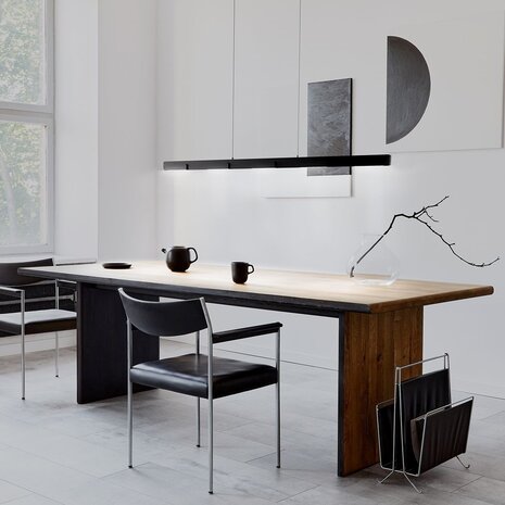 Steinhauer Hängeleuchte Bloc L 120 cm schwarz