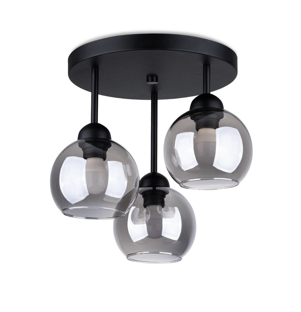 Sollux Deckenleuchte Alino 3-Licht Ø 30 cm schwarz Sollux Deckenleuchte Alino 3-Licht Ø 30 cm schwarz